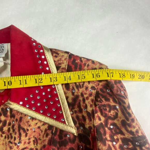 Western Collection Styles Rhinestone Horse Show Shirt XS New With Tag - Picture 6 of 10